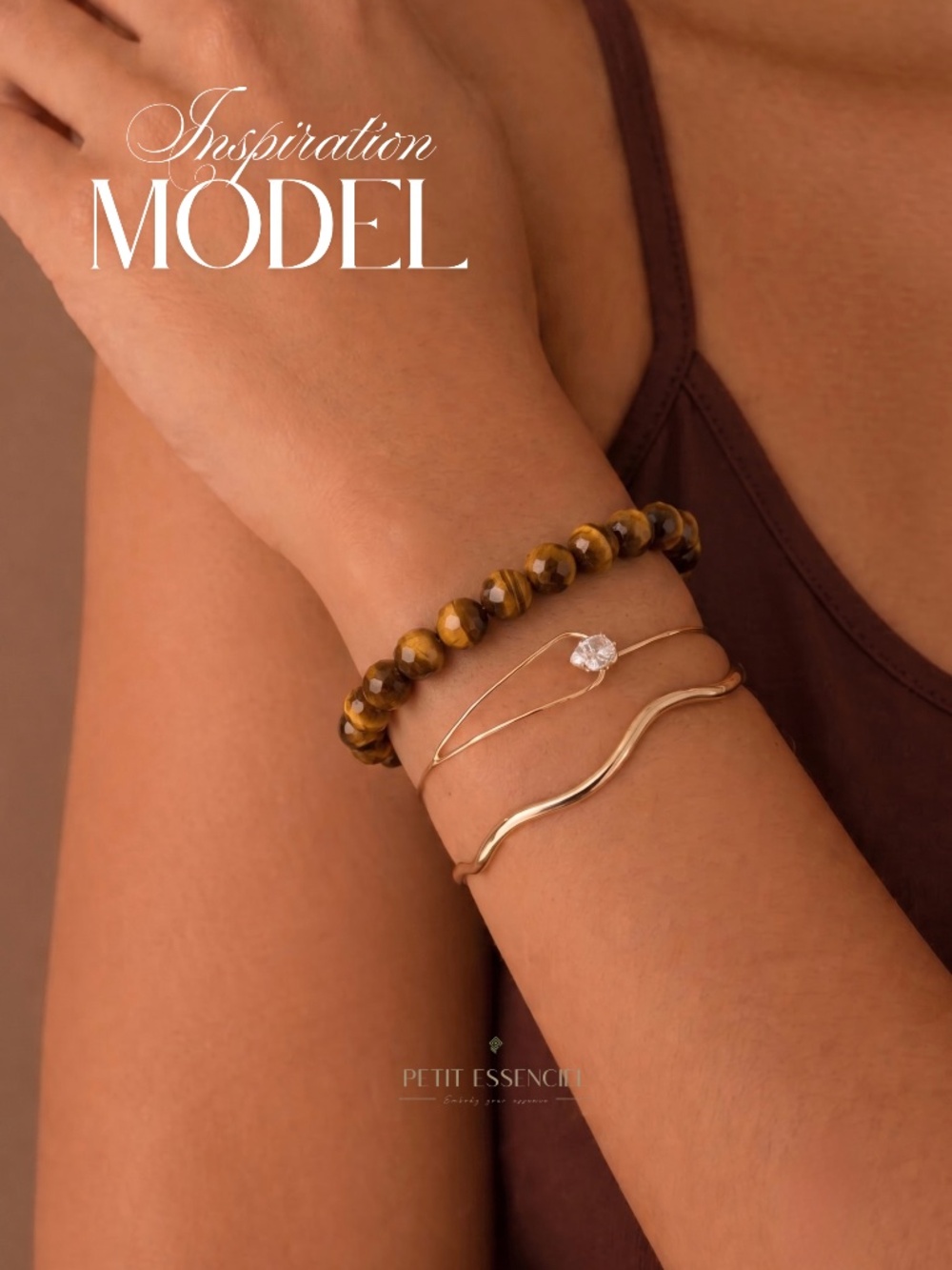 Genuine Faceted Tiger's Eye "Courage & Protection" Bracelet